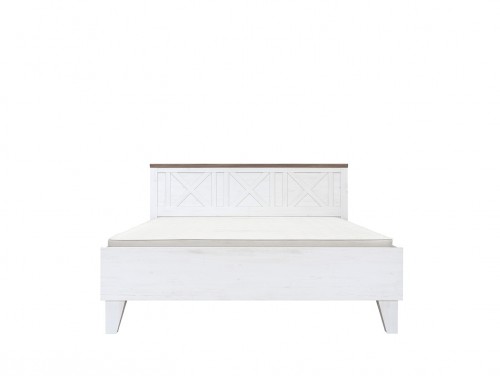 Ліжко Stockholm LOZ/160 BRW сосна андерсен білий / дуб сонома темний