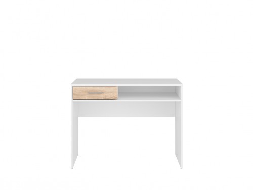 Стіл письмовий BIU1S Nepo BRW білий / дуб sonoma