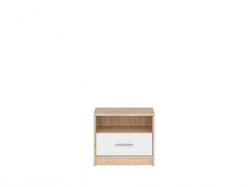 Тумба приліжкова KOM1S Nepo BRW дуб sonoma / білий