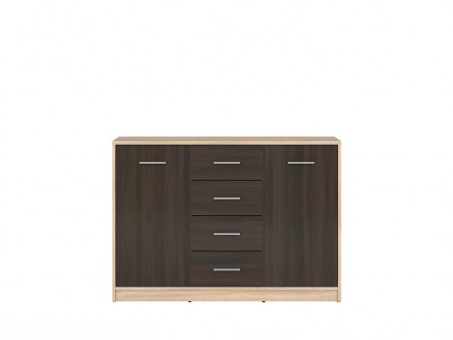Комод KOM2D4S Nepo BRW дуб sonoma / венге
