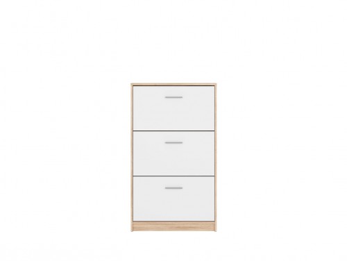 Тумба для обуви SFB3K Nepo BRW дуб sonoma / белый