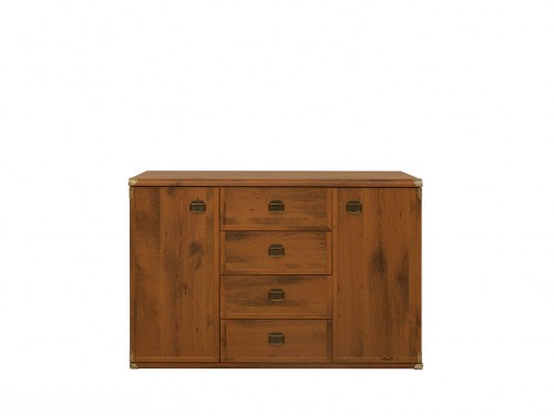 Комод JKOM2d4s Indiana BRW дуб шуттер