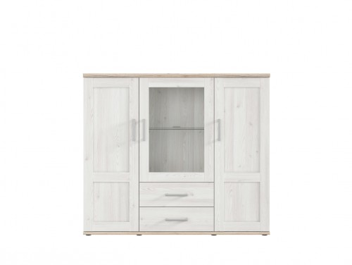 Буфет ROMANCE REG2D1W2S BRW дуб сан-Ремо светлый