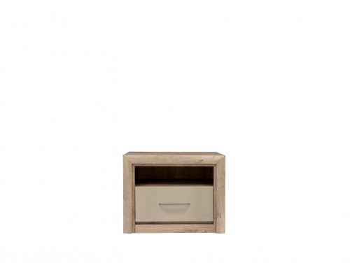 Тумба приліжкова KOM1S  Koen 2 BRW дуб каньйон монумент / пісочний глянець
