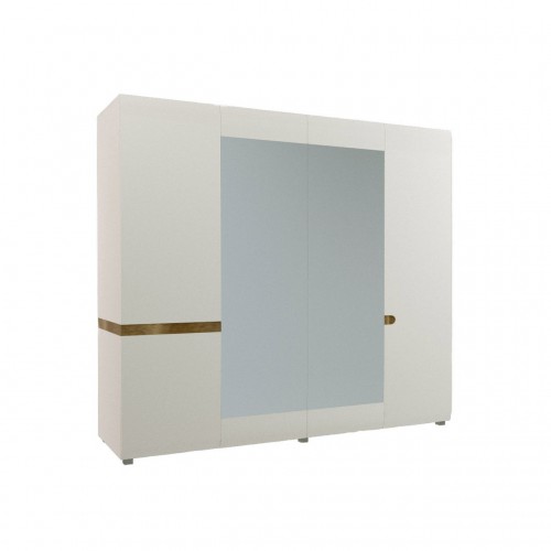 Шафа Letis R Blonski білий глянець/дуб каньйон