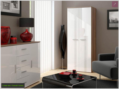 Шафа SZAFA uniwersalna Сama Слива / Білий глянець