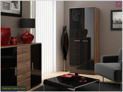 Шафа SZAFA uniwersalna Сama Слива / чорний глянець