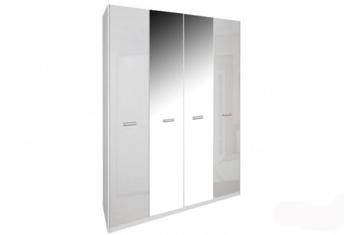 Шафа 4дв Bella МіроМарк BL-14-WB Глянець білий