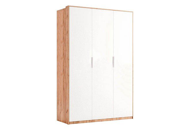 ШАФА Асті 3дв БезДзеркал (*НОВИНКА*) AS-25-WB МіроМарк дуб крафт / білий глянець