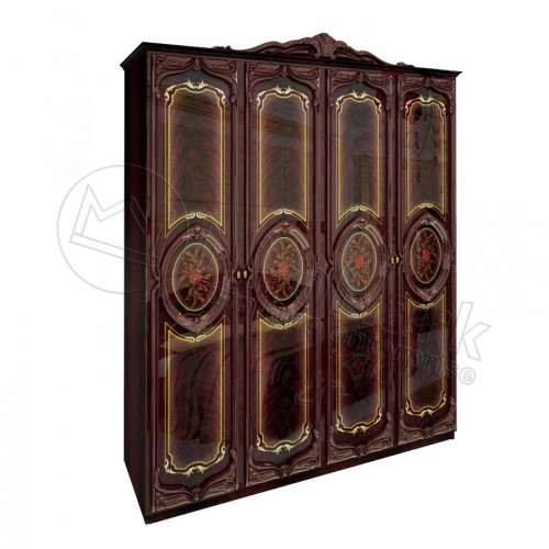 ШАФА Реджина 4дв БезДзеркал МіроМарк Перо Рубіно