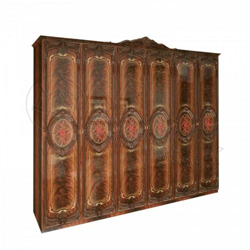 ШАФА Реджина 6дв БезДзеркал МіроМарк Перо Горіх