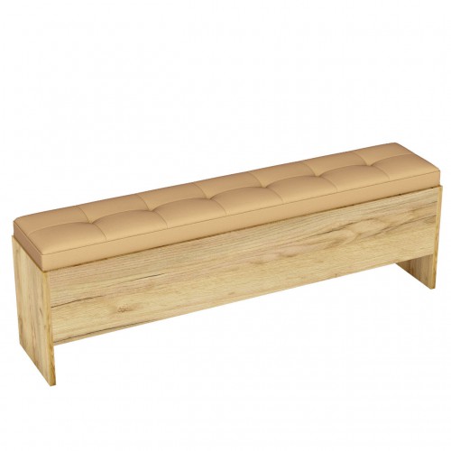 Шафка до ліжка Camilla R Blonski дуб крафт золотий/білий матовий