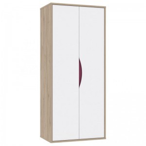 Шкаф для одежды Nove NOVS721 Forte Дуб Бьянко/Белый/Синий/Фиолетовый