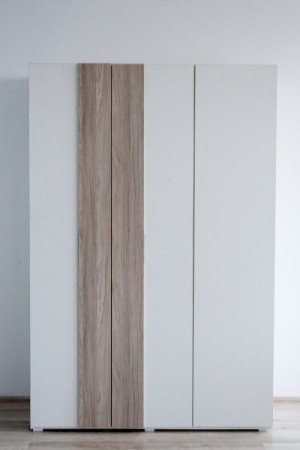 Гардероб 3-дверний  Embawood Грей White/Blackwood satin