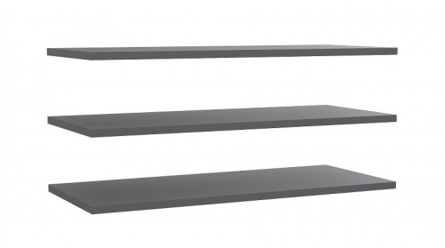 Полиці до шафи 3 шт.STDD32-A06 LINDO Forte сірий