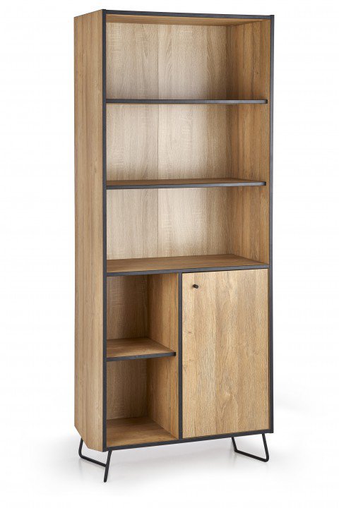 Стеллаж Halmar Lockheed REG-1 Дуб грандсон / Черный