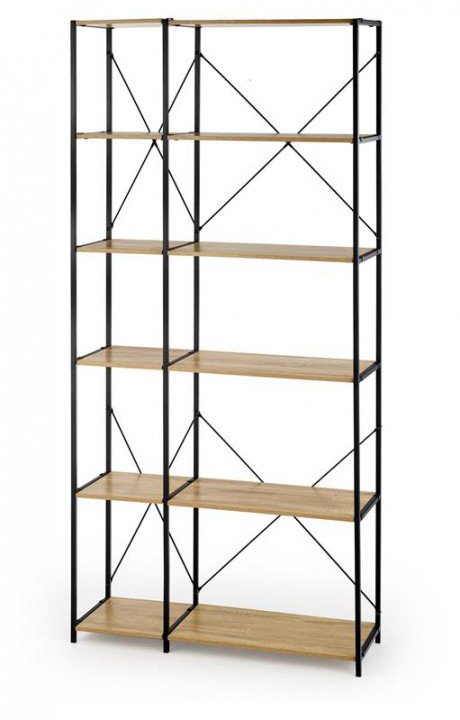 Стелаж Halmar Reg-19 Дуб сонома / Чорний