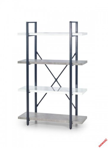 Стелаж STONNO REG-1 Halmar Білий-Бетон