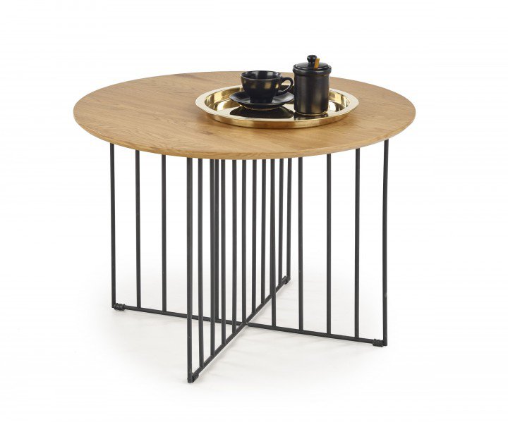 Стіл журнальний Halmar Zara Дуб золотий / Чорний