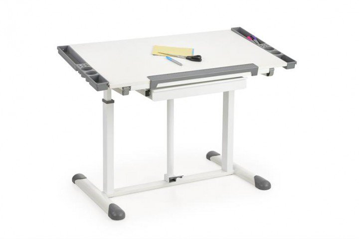 Стіл письмовий Halmar B-42 Білий / Сірий