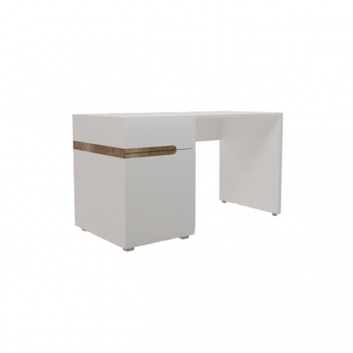 Стіл письмовий лівий Letis T1 Blonski білий глянець/дуб каньйон