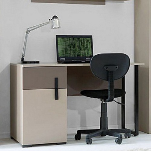 Стіл письмовий НІККО 1D1S Гербор Капучино-Мокка