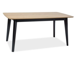 Стол обеденный Signal Macan II 160x90 черный дуб