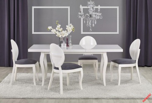 Обідній стіл Halmar Mozart 160-240/90/75 Білий