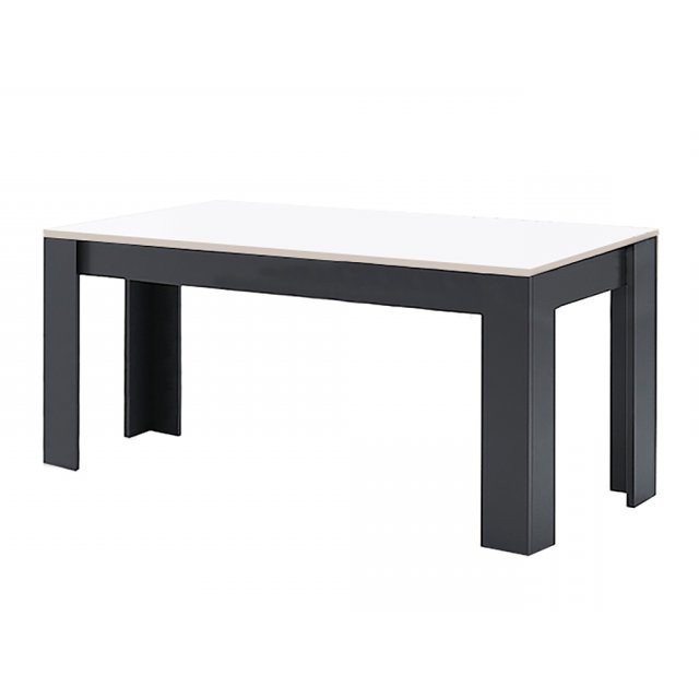 Стол обеденный 160х95 VL-185-WB MiroMark белый/черный