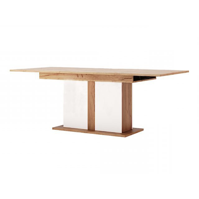 Стол раскладной трансформер 150х90 Асти AS-186-KR MiroMark дуб крафт/белый глянец