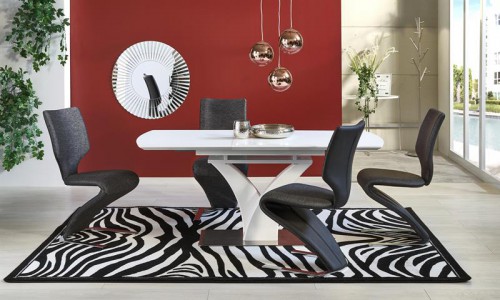 Обідній стіл розкладний Halmar PALERMO 140÷180/80/75 см Білий