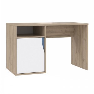 Стол письменный Nove NOVB221 Forte Дуб Бьянко/Белый/Синий/Фиолетовый