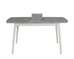 Стол обеденный Signal Rimini 120(155)x80 серый белый