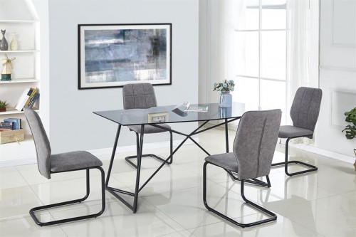 Скляний стіл обідній HALMAR SENSOR 160/90/76 см