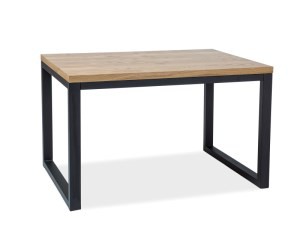 Стол обеденный Loras ІІ 180x90 Signal Дуб(шпон)/Черный