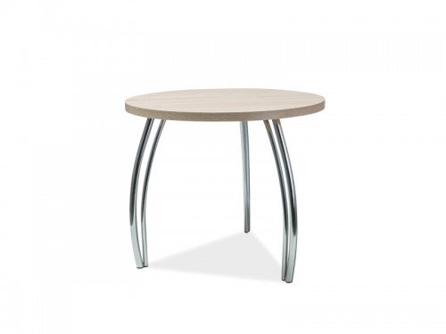 ​Стол обеденный Signal SK-3 90х90 Дуб Сонома/Хром