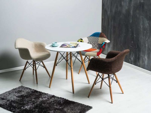 Стол Signal Soho 80х80 Белый/Бук