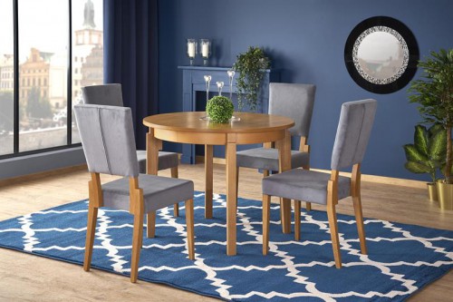 Обідній стіл розкладний Halmar SORBUS 100÷200/100/77 см Дуб медовий