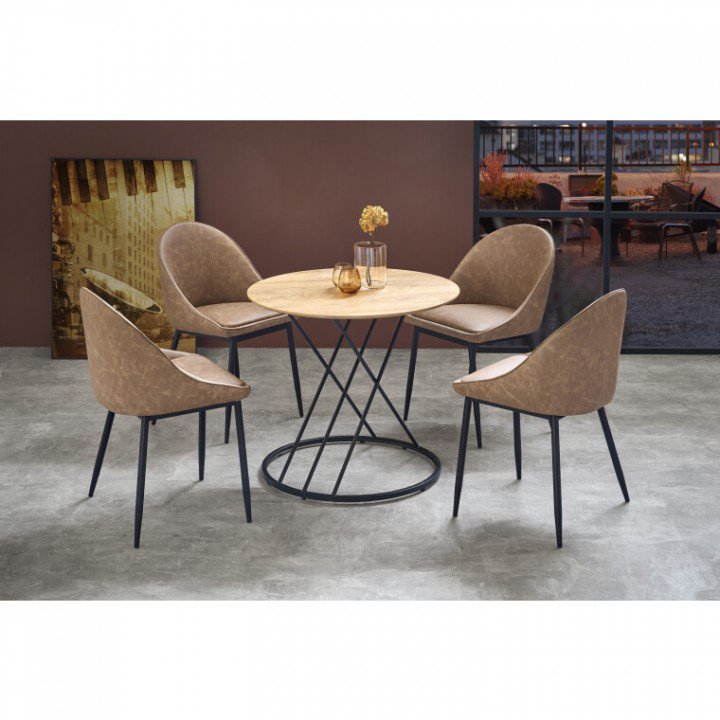 Стол Halmar Sven Дуб / Черный