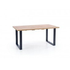 Стол раскладной Halmar Venom 135-185/85 Дуб вотан / Черный