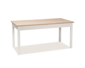 Стол обеденный Signal Wiktor 160(220)x80 дуб Сонома белый