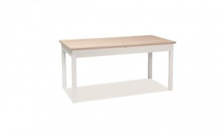 Стол обеденный Signal Wiktor 140(190)x75 золотой дуб Craft белый