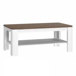 Стіл журнальний Recent FLOT12 Forte Дуб Табак / Білий глянець