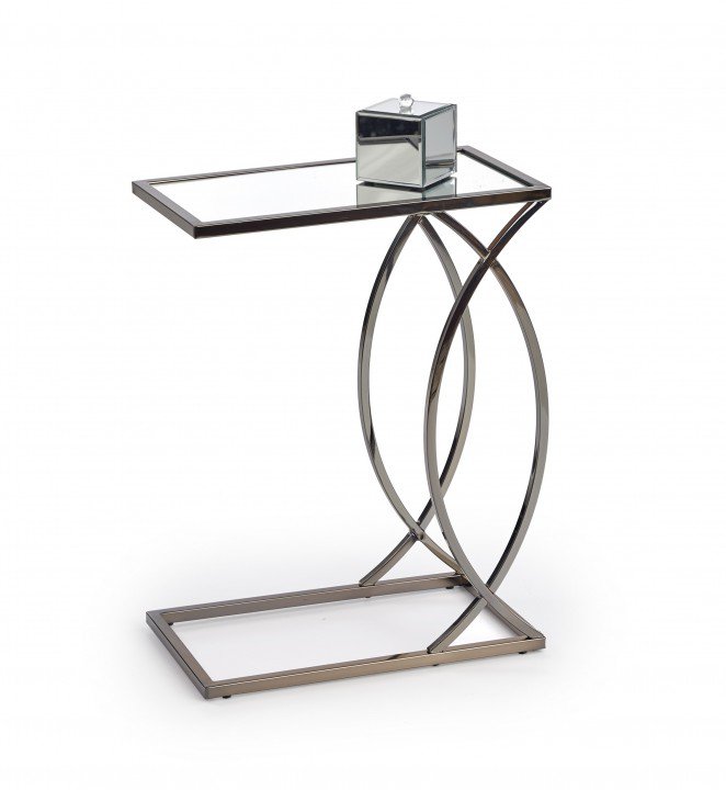 Столик журнальний Halmar Parma Дзеркало / Нікель