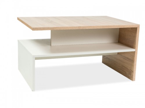 Журнальный столик FRIDA Signal дуб сонома/белый