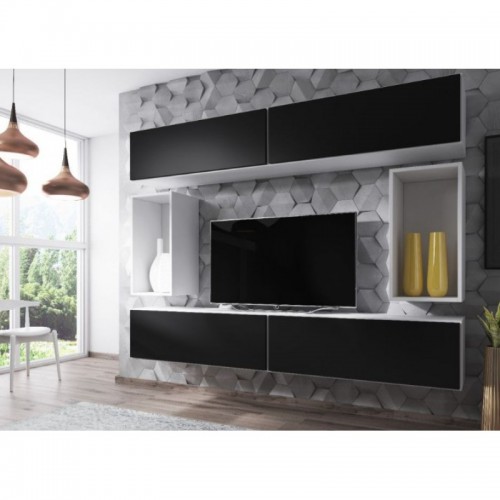 Вітальня ROCO 1 CAMA чорний/білий