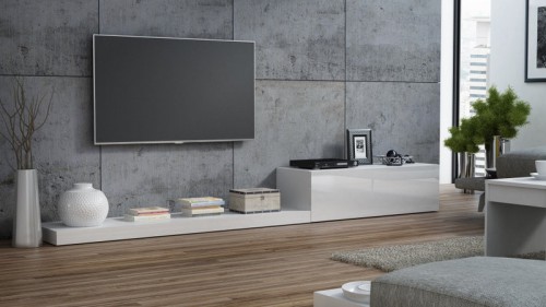 Тумба ТВ LIFE RTV Сama білий - білий глянець