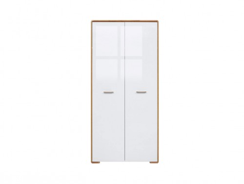 Шафа SZF2D  Bari BRW  білий глянец /  дуб натуральний