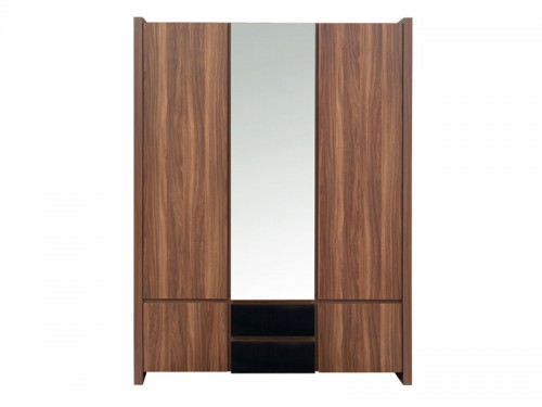 Шафа SZF5D2S Venom BRW горіх merano / чорний глянець