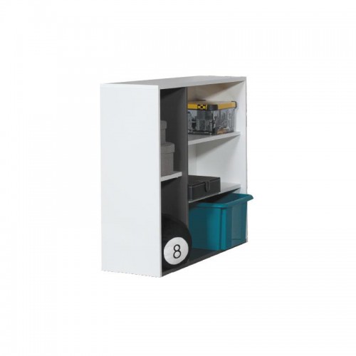 Тумба TA 12B Tablo Meblar графит / белый люкс / атлантик